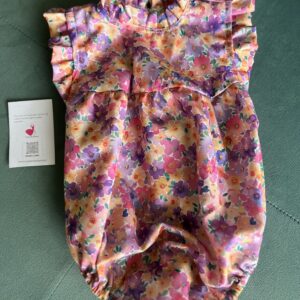Floral cotton romper